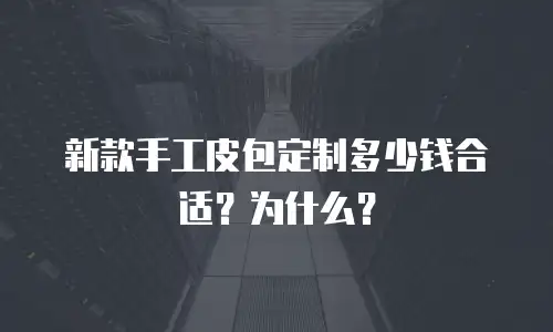 新款手工皮包定制多少钱合适？为什么？