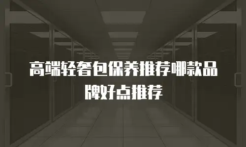高端轻奢包保养推荐哪款品牌好点推荐