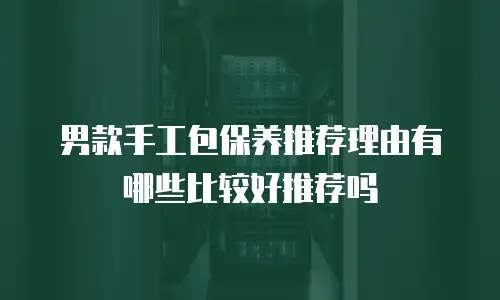 男款手工包保养推荐理由有哪些比较好推荐吗