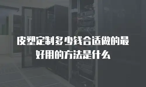 皮塑定制多少钱合适做的最好用的方法是什么