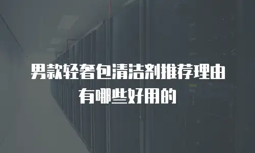 男款轻奢包清洁剂推荐理由有哪些好用的