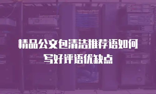精品公文包清洁推荐语如何写好评语优缺点