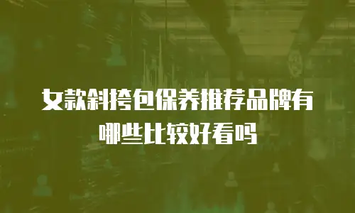 女款斜挎包保养推荐品牌有哪些比较好看吗