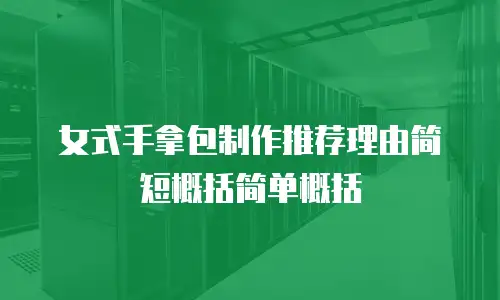 女式手拿包制作推荐理由简短概括简单概括