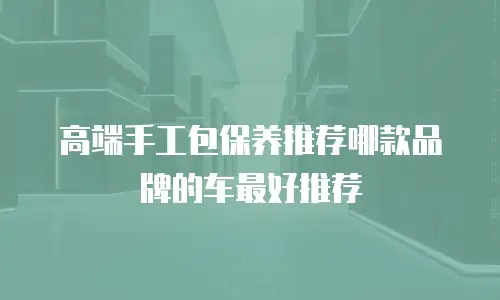 高端手工包保养推荐哪款品牌的车最好推荐