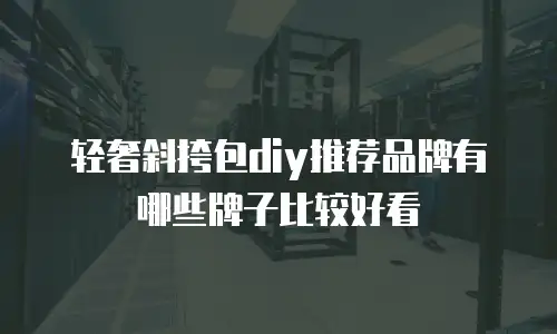 轻奢斜挎包diy推荐品牌有哪些牌子比较好看