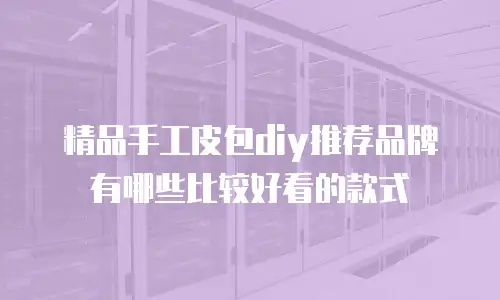 精品手工皮包diy推荐品牌有哪些比较好看的款式