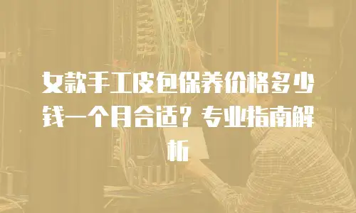 女款手工皮包保养价格多少钱一个月合适？专业指南解析