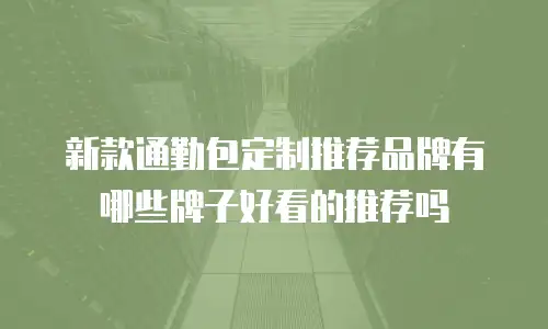 新款通勤包定制推荐品牌有哪些牌子好看的推荐吗