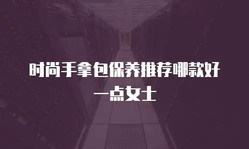 时尚手拿包保养推荐哪款好一点女士