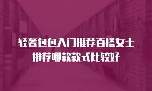 轻奢包包入门推荐百搭女士推荐哪款款式比较好