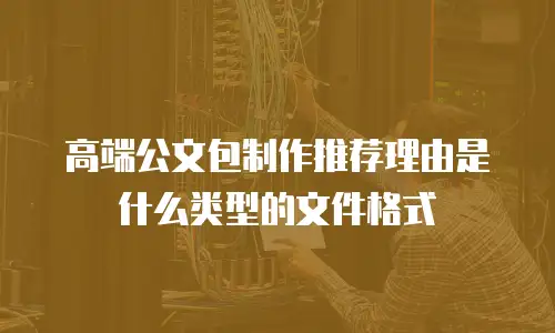高端公文包制作推荐理由是什么类型的文件格式
