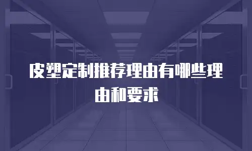 皮塑定制推荐理由有哪些理由和要求