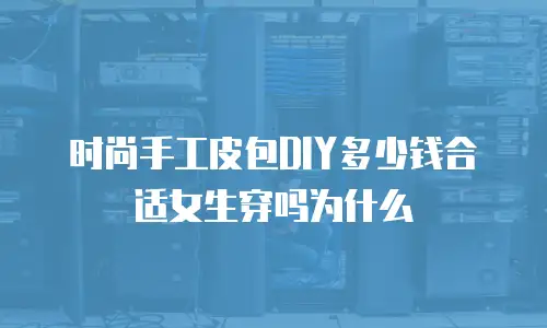 时尚手工皮包DIY多少钱合适女生穿吗为什么