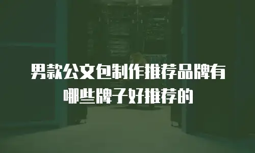 男款公文包制作推荐品牌有哪些牌子好推荐的