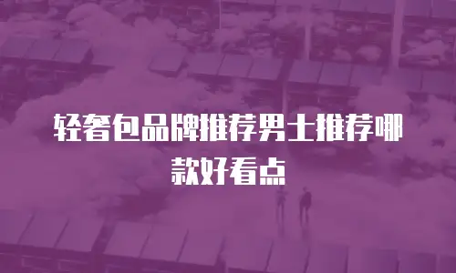 轻奢包品牌推荐男士推荐哪款好看点
