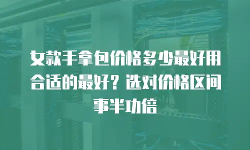 女款手拿包价格多少最好用合适的最好？选对价格区间事半功倍
