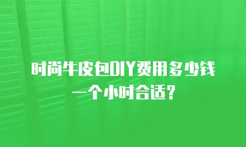 时尚牛皮包DIY费用多少钱一个小时合适？