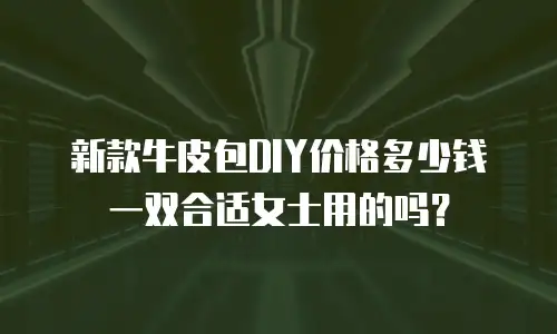 新款牛皮包DIY价格多少钱一双合适女士用的吗？