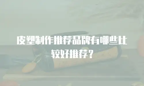 皮塑制作推荐品牌有哪些比较好推荐？