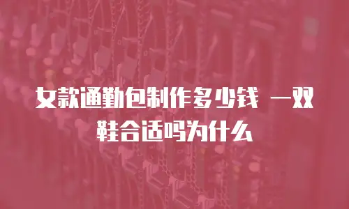 女款通勤包制作多少钱 一双鞋合适吗为什么
