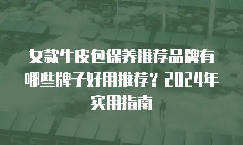 女款牛皮包保养推荐品牌有哪些牌子好用推荐？2024年实用指南