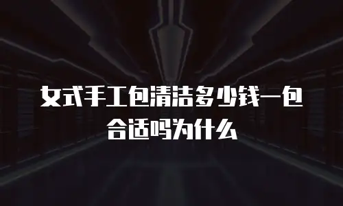 女式手工包清洁多少钱一包合适吗为什么