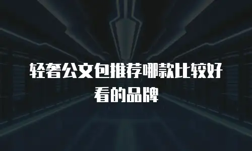 轻奢公文包推荐哪款比较好看的品牌