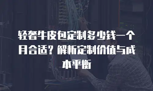 轻奢牛皮包定制多少钱一个月合适？解析定制价值与成本平衡