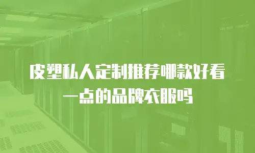 皮塑私人定制推荐哪款好看一点的品牌衣服吗
