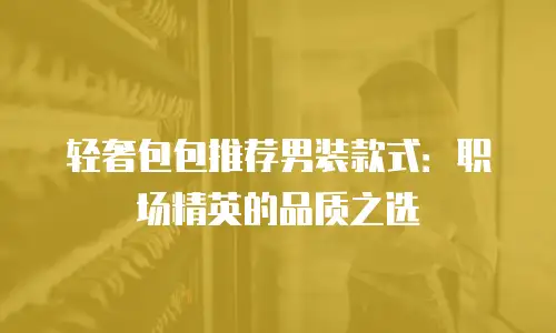 轻奢包包推荐男装款式：职场精英的品质之选