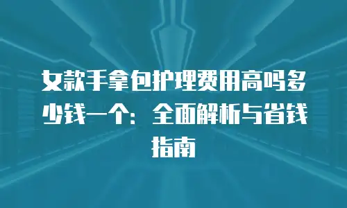 女款手拿包护理费用高吗多少钱一个：全面解析与省钱指南