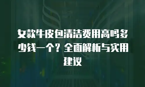 女款牛皮包清洁费用高吗多少钱一个？全面解析与实用建议