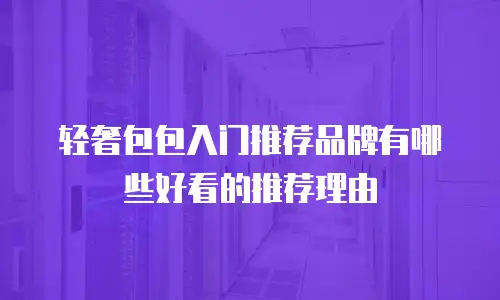 轻奢包包入门推荐品牌有哪些好看的推荐理由