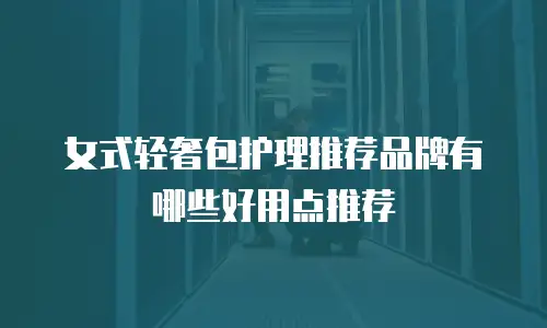 女式轻奢包护理推荐品牌有哪些好用点推荐