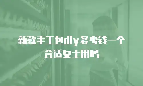 新款手工包diy多少钱一个合适女士用吗