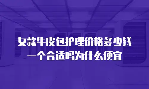 女款牛皮包护理价格多少钱一个合适吗为什么便宜