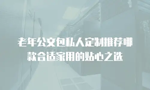 老年公文包私人定制推荐哪款合适家用的贴心之选