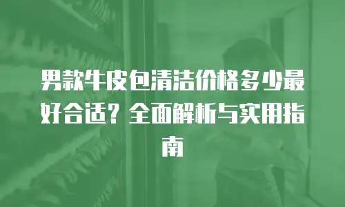 男款牛皮包清洁价格多少最好合适？全面解析与实用指南