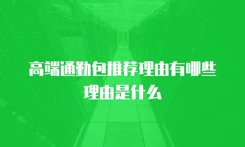 高端通勤包推荐理由有哪些理由是什么