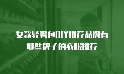 女款轻奢包DIY推荐品牌有哪些牌子的衣服推荐