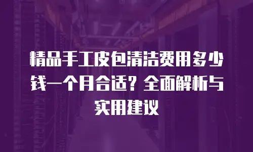 精品手工皮包清洁费用多少钱一个月合适？全面解析与实用建议