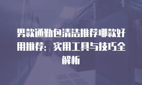 男款通勤包清洁推荐哪款好用推荐：实用工具与技巧全解析