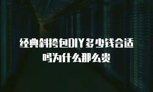 经典斜挎包DIY多少钱合适吗为什么那么贵