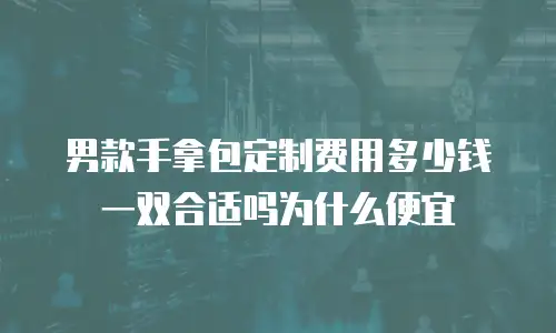 男款手拿包定制费用多少钱一双合适吗为什么便宜