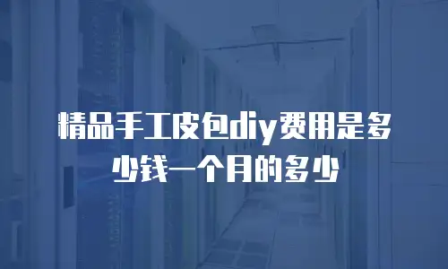 精品手工皮包diy费用是多少钱一个月的多少