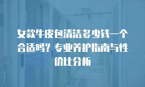 女款牛皮包清洁多少钱一个合适吗？专业养护指南与性价比分析