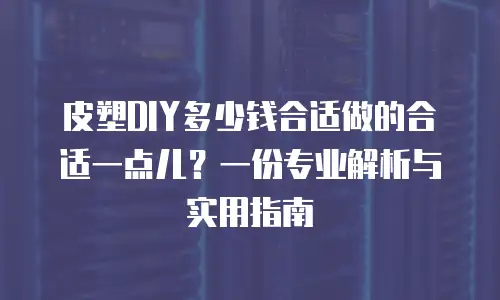 皮塑DIY多少钱合适做的合适一点儿？一份专业解析与实用指南