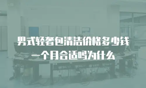男式轻奢包清洁价格多少钱一个月合适吗为什么