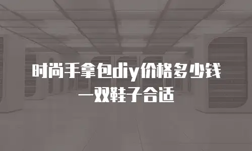 时尚手拿包diy价格多少钱一双鞋子合适